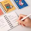 Cartoon Animals A7 Coil Notebook – Portable, Cute Side-Flip Diary for Students
