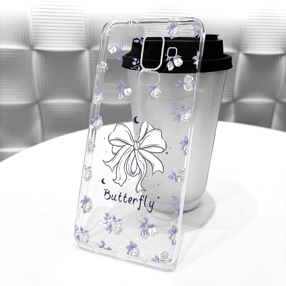 Clear Cover For Samsung J8 2018 Case SM-J810G Cute Cat Fashion Butterfly Funny 2D Painted Casing For Samsung Galaxy J8 2018