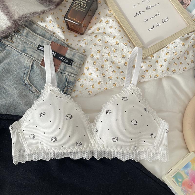 

Female Summer Thin Style No Underwire Gathers Up The Support Prevent Droop Small Chest Gathers To Adjust The Underwear 32/70AB белый