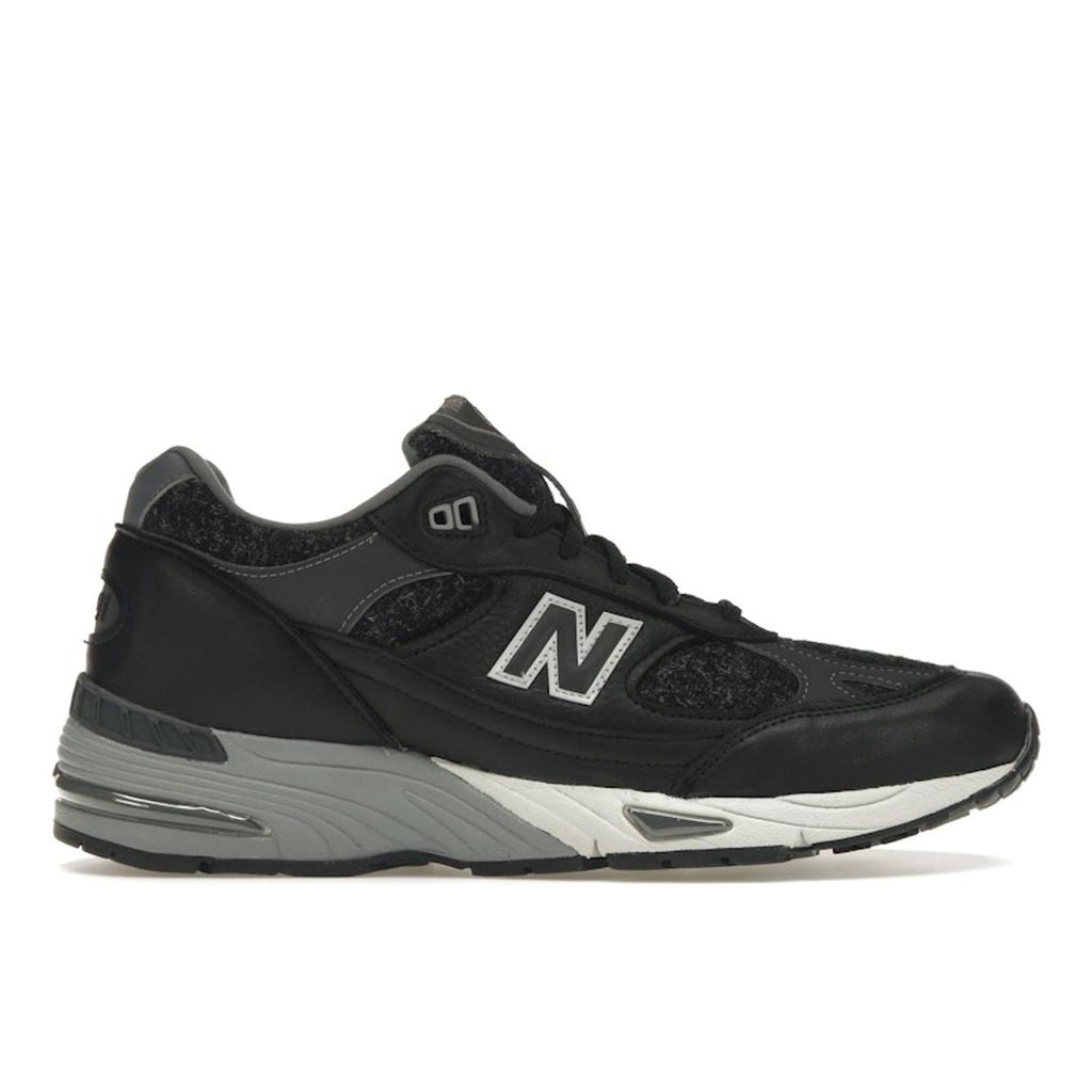 New Balance 991 Made In England Harris Tweed Men Sneakers Black Magnet Smoked-Pearl M991DJ
