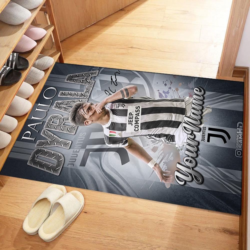 Juventus Customize Your Name Area Rug Suitable for Dormitory Entryway Balcony Study room Antislip Carpet Decorate Offices