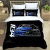 Set Biancheria da Letto Stampata Retrò GTR Racing Set di Biancheria da Letto Raffinato Copripiumino Set Piumone Set Biancheria da Letto Lusso Regalo di Compleanno