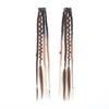 2Pcs Handmade Bohemia Clip In Hair Extensions 16/20 Inches Braided Ponytails  for Women