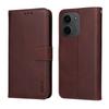 For Xiaomi Redmi 15C 5G (EU) (173mm)/15C 4G (EU) (173mm) PU Leather Wallet Case Phone Stand Cover with Tempered Glass