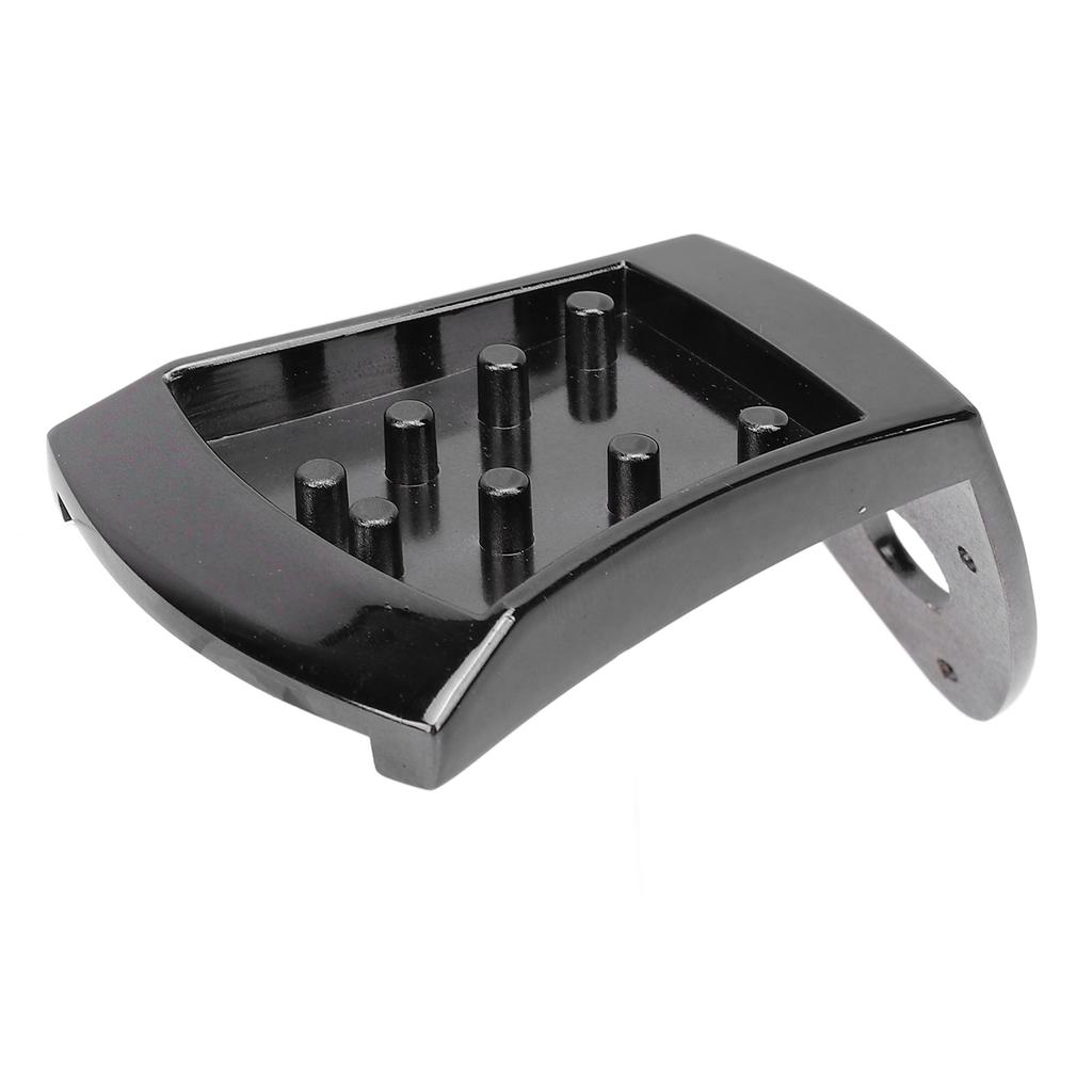 Triangle Mandolin Tailpiece Black Metal Replacement for 8 String Arched Top with Screws