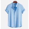 Men’s Short Sleeve Solid Casual Shirt