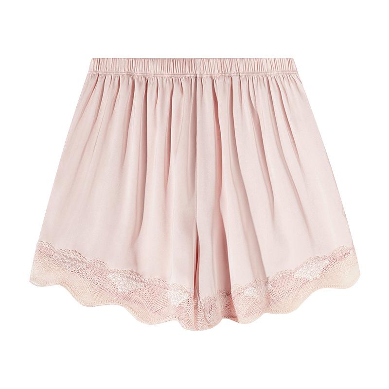 Women's Summer Ice Silk Lace Safety Pants: Anti-Exposure, Loose Fit JK Leggings, Wear Indoors or Outdoors.