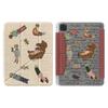 Kawaii Bear Polka Dot Y-Fold Tri-Folio Case IPad 11 Air 7 6 10 With Pencil Slot Cartoon Style