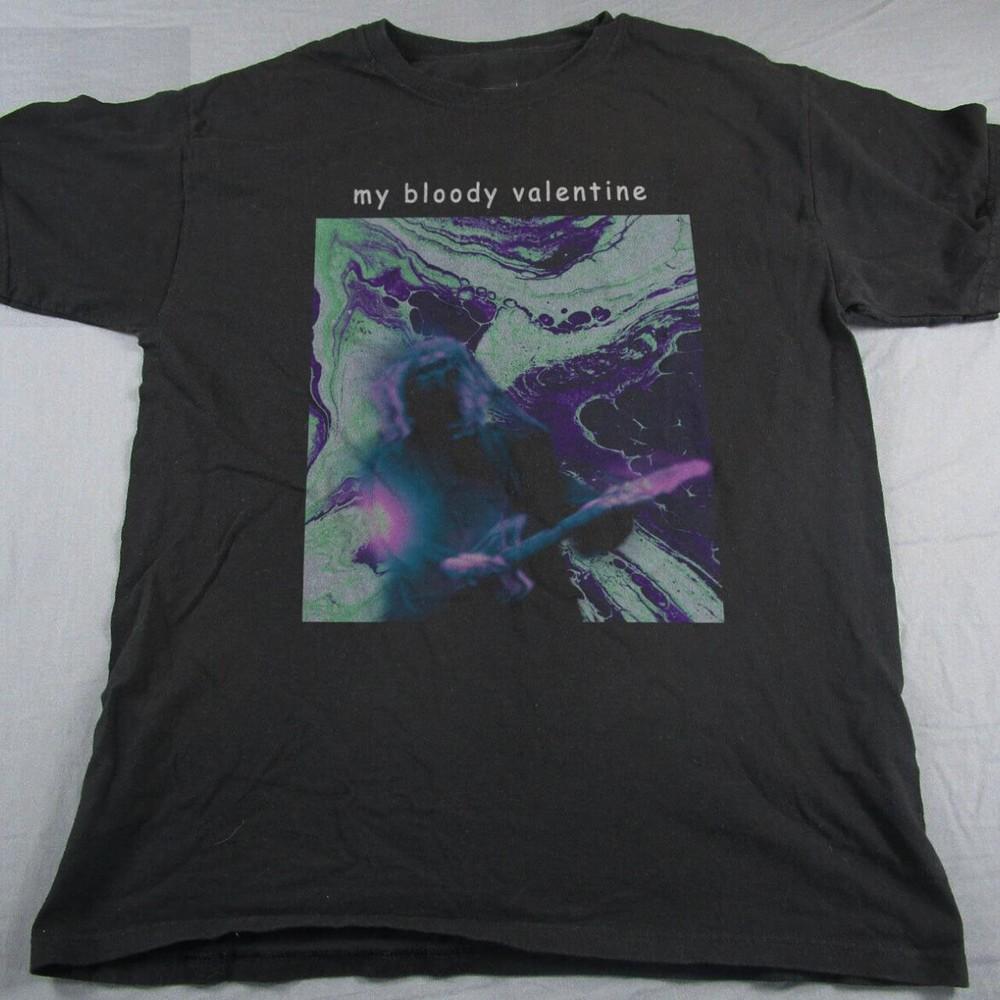 Винтажная Хлопковая Футболка Группы My Bloody Valentine Унисекс Концертная S - 5XL MQ129 Унисекс Футболка XXXXL