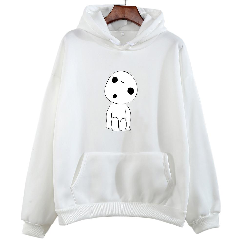 Mononoke Hime Hoodie Miyazaki Hayao Gedruckt Frauen Sweatshirt Nette Japanische Anime Harajuku Lange ärmeln Druck Kleidung Weibliche