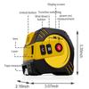 40m/80m Accurate Measurements Laser Tape Measure USB Rechargeable Steel Tape Measuring Tool Digital Distance Meter