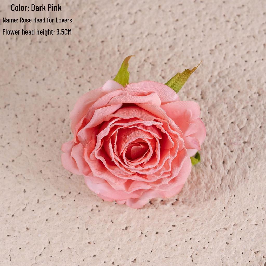 Artificial Rose Flower Heads - Greenery Wedding Decor & Crafts INS Style