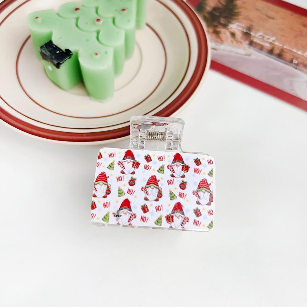 Santa Claus Christmas Festival Shark Claw Clip Hair Accessory