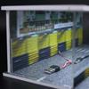 1/64 Modellauto Vitrine Szene Parkplatz Stapelbar mit LED-Lichtern Miniaturstraße