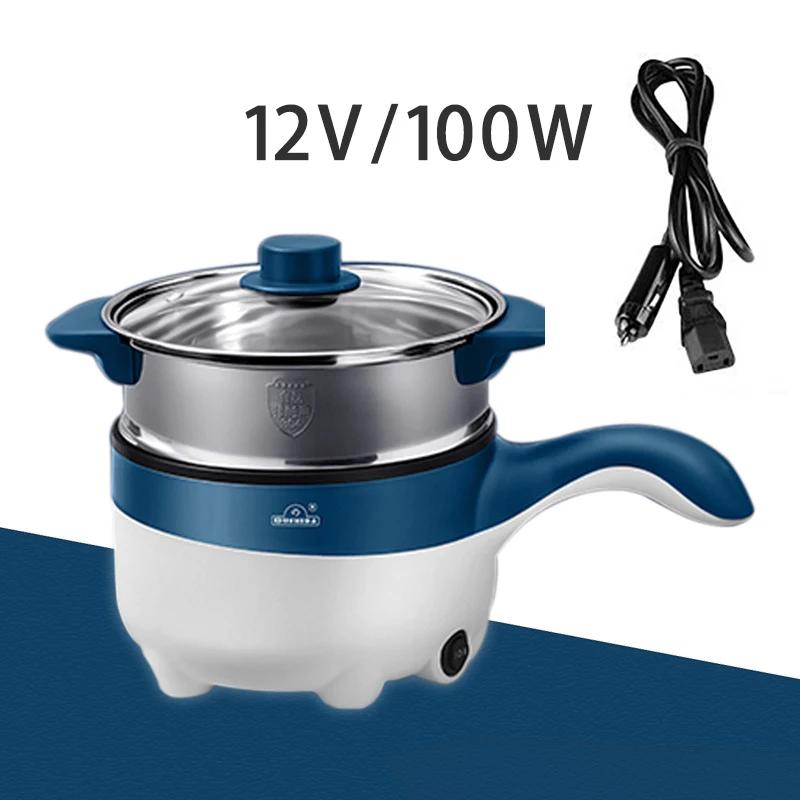 

Мини 2 л 12/24 В автомобиль грузовик антипригарное многофункциональное электрическая сковорода для приготовления пищи с стримером для супа жарки тушеного мяса хот-пот 180 Вт