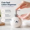350ML Ceramic Hand Sanitizer Bottle Pump Style Seal Head Lotion Dispenser  Kitchen
