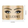 Rose Gold Glitter Sparkle Eyelashes Doormat Non-Slip Kitchen Bath Mat Living Room Door Floor Entrance Carpet Rug
