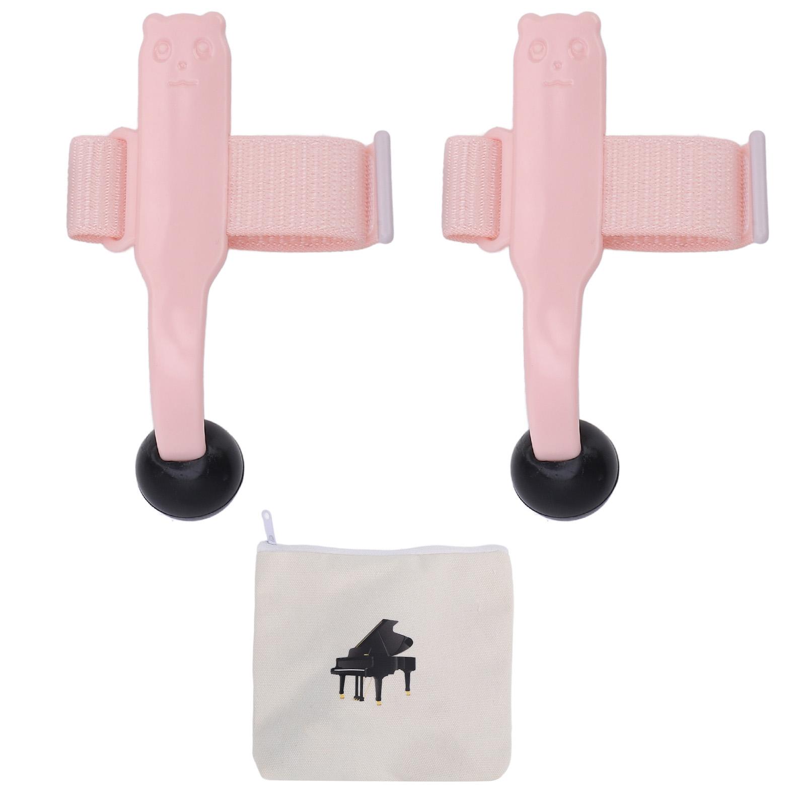 

Hand Position Trainer for Piano 1 Pair Piano Finger Trainer Strong Support Food Grade Rubber Finger Positioning Aid for Practice розовый