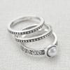 Luxury Ring with Retro Shiny White Imitation Pearl Shape Aristocratic Women'S Banquet Cocktail Personalized Ring Jewelry