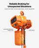 2000 kg Electric Chain Hoist, 6 m Lifting Height, Three-Phase Overhead Crane with 100 m Wireless Remote Control, Single G100 Chain Electric Lift Hoist
