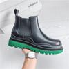 Luxury Brand Platform Men Boots Genuine Leather Chelsea Boots For Men Spring Autumn High Top Chunky Sneakers Male Short Boots