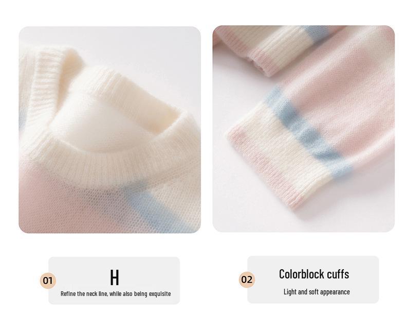 Women's Seven-Gauge Pure Cashmere Pullover - Loose Knit Sweater for Autumn and Winter