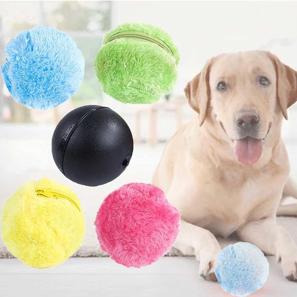 Automatic Rolling Plush Toy Ball for Cats