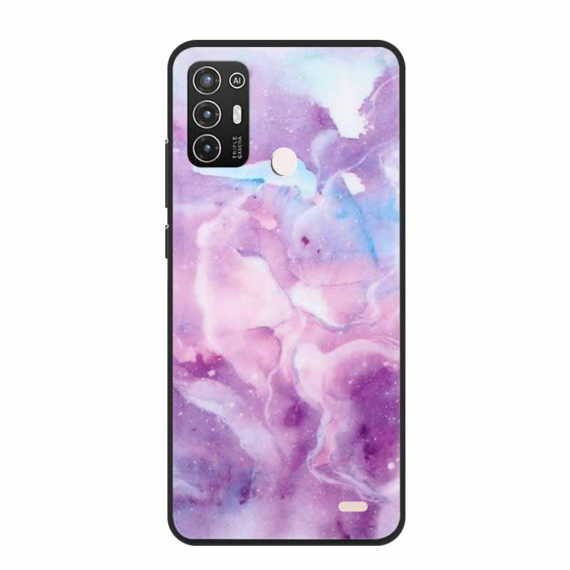 For ZTE Blade A52 / A52 Lite Case A72 4G 5G Marble Soft TPU Silicone Phone Cover for ZTE Blade A52Lite Bumper Shockproof Shell