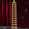 Argentina Green Sandalwood Wenchang Pagoda Ornament: 7, 9, 13-Story Wooden Home Study Decoration