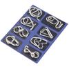 Creative Classic IQ Metal Brain Teaser Magic Baffling Puzzles Game Toys for Children Adults Funny Kids Gifts
