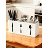Multi-Function Kitchen Utensil Organizer - Space-Saving Plastic Cutlery Holder, Can Store Spoons, Knives And Forks, Durable