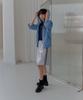 Epeueidi Glossy Half Shorts (Silver)