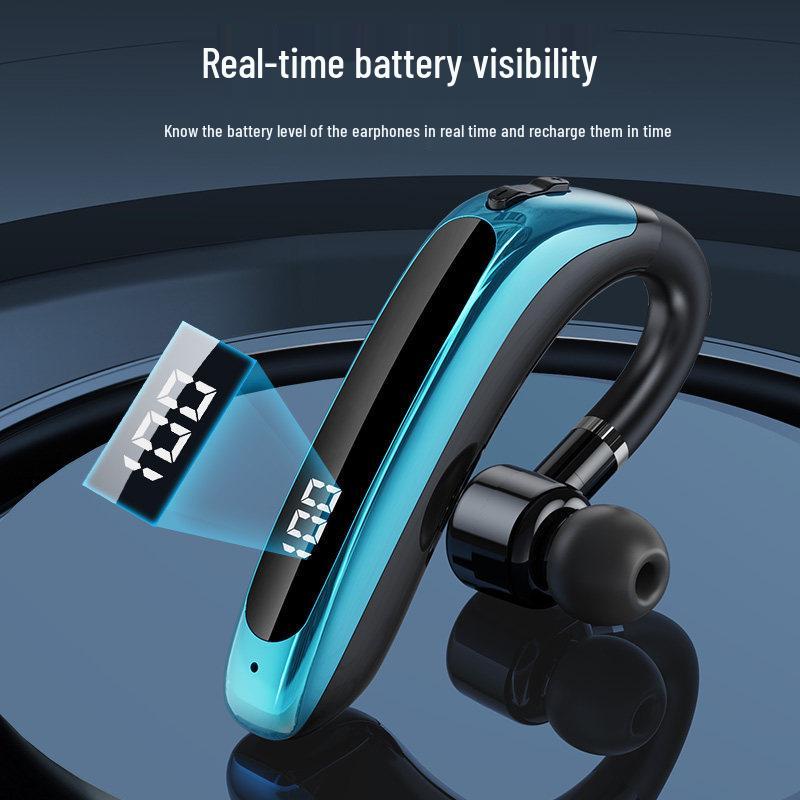 Single Ear Wireless Bluetooth Ear-Hook Headphones for Driving, Compatible with Huawei, Vivo, Apple, Oppo, Xiaomi
