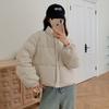 Down cotton jacket padded clothes women's 2025 autumn and winter new cropped ins padded jacket thickened Korean version of warm bread jacket