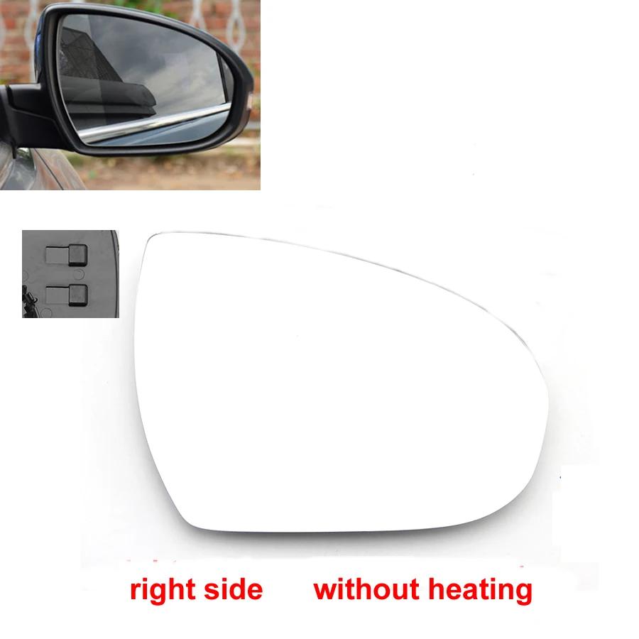 For Hyundai Tucson 2015 2016 2017 2018   Door Wing Rear View Mirrors Lenses Outer Rearview Side Mirror White Glass Lens