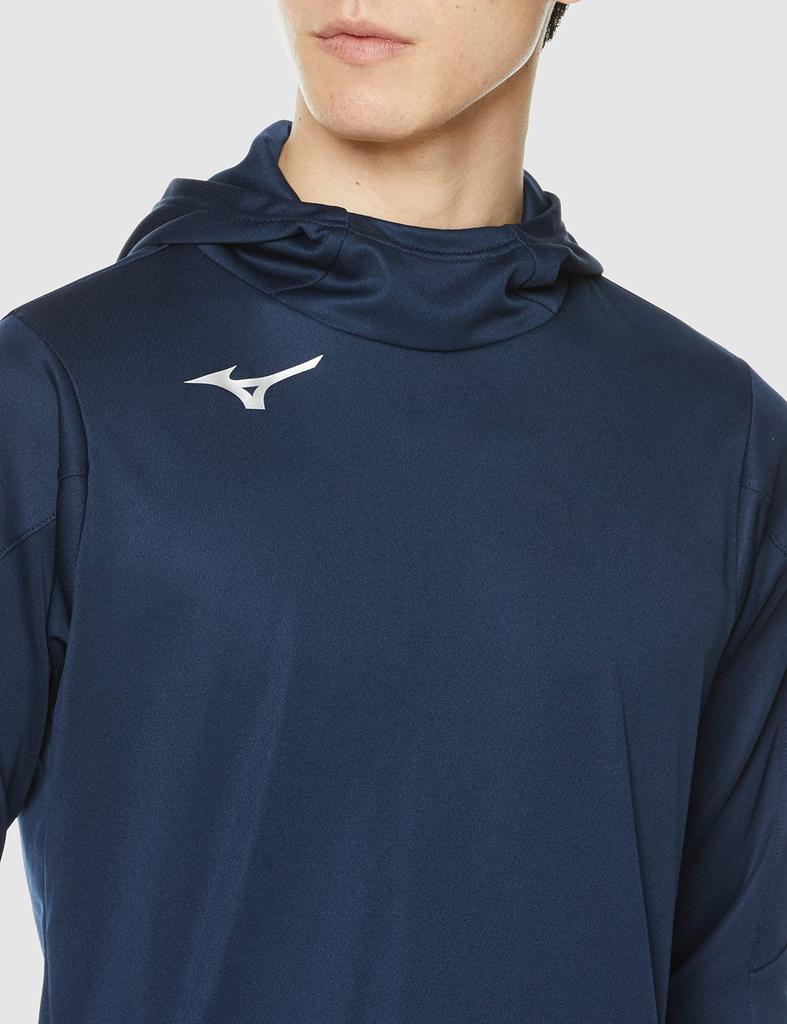 Mizuno Trainingsbekleidung Weiches Strick Slim Kleid 3XL Kapuzenpullover, Passform, 32MCA119, Marineblau,