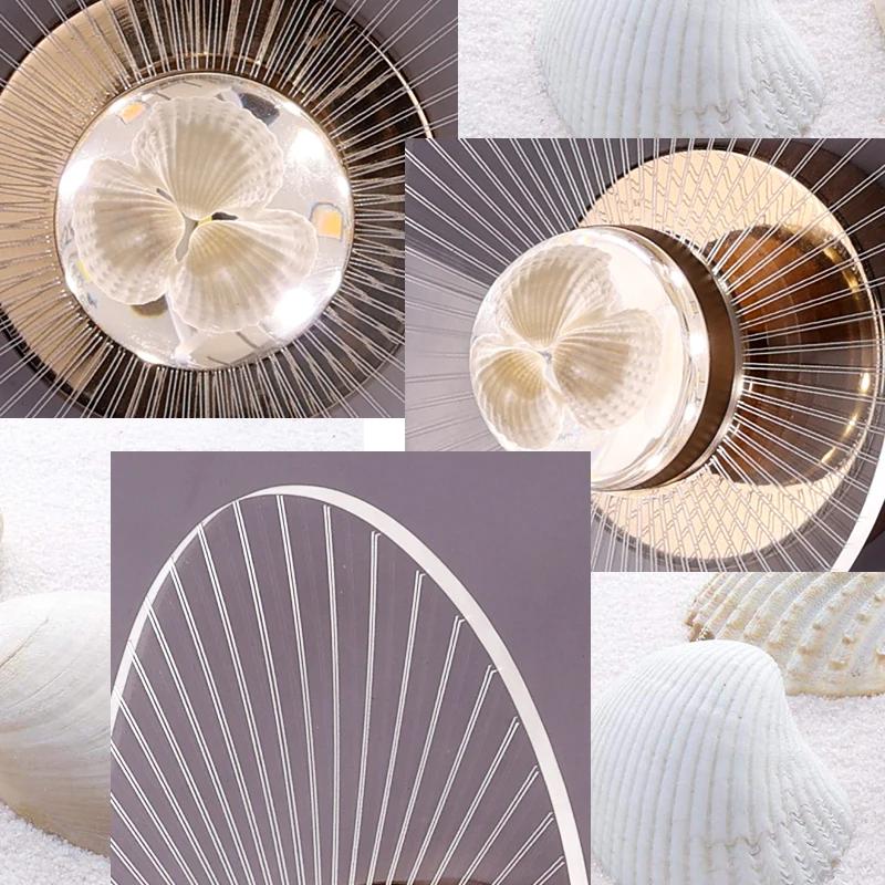 AC90-260V Indoor LED Wall Lamp Living Room Decoration Wall Light Home Lighting Fixture Loft Stair Light Round Aluminum