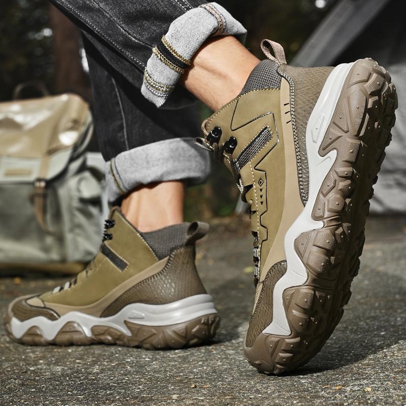 Scarponcini da Trekking Comodi da Uomo Sneakers Casual Scarpe da Passeggio Quotidiano da Viaggio Calzature da Trekking alla Moda Scarpe in Mesh Leggere