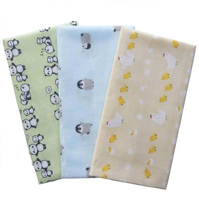 Made In Soft and Fluffy Gauze Hand Cute Gauze Towel Made of Cotton Chick 3 Japan. Towel. 100% (A. Panda, Penguin, - Pieces)