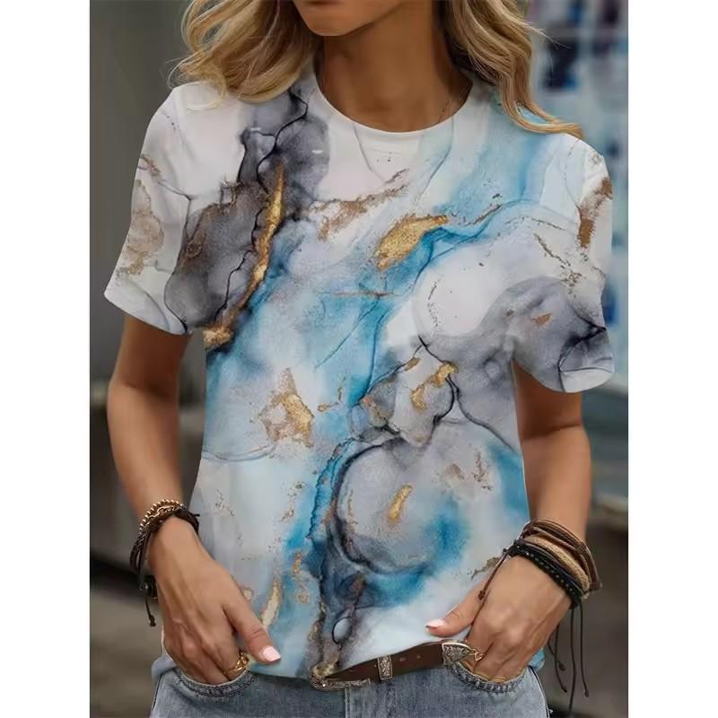 Sweet Strawberry 3D Print Women's T-Shirt - Round Neck, Soft Fabric, Casual Comfort Fit Top