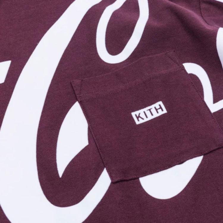 Kith X Coca-Cola Long Sleeve Quin Tee Unisex Tops Purple KH3541-111