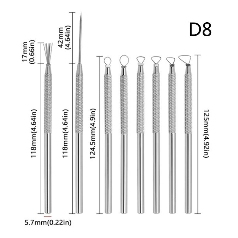 Carving Modeling Clay Sculpting Tool Set Pottery Sculpture Tool Plastic Modeling Tool Double End Dotting Clay Scraper