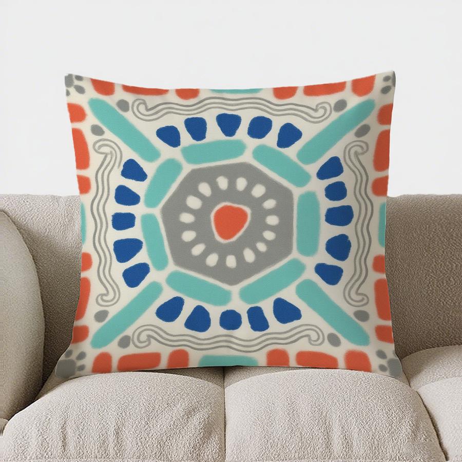 Home Decor Geometric Pattern Throw Pillow For Home Decor Pattern Cushion Cover Suitable For Sofa Bedroom Car Pillow Cover