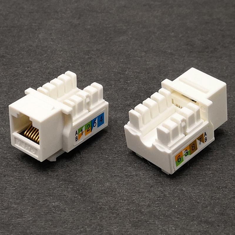 5ks Cat6 Rj45 110 Punch Down Keystone Počítačový modul Síťový Ethernet Jack