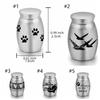 Aluminum Zinc Zinc Alloy Dog Cat Memorial Urn Mini Pet Cremation Urn  For Pets Small Animals Ashes