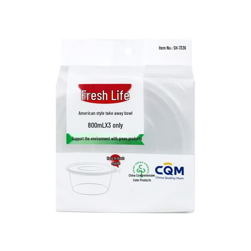 Fresh Life Round Takeaway Bowls