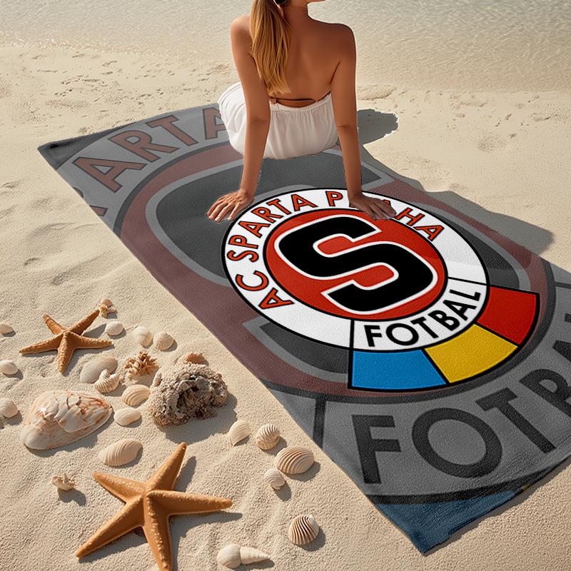 AC Sparta Praha Fashion Beach Towel: Ideal for Summer Adventures, Soft, absorbent and quick drying, suitable for swimming and bathing