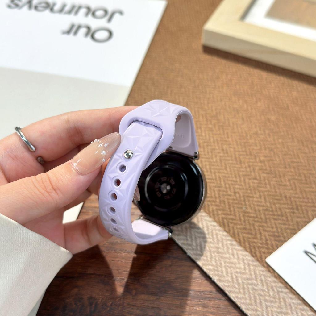 Silicone Ice Crystal Waist Watch Band for Huawei GT5/GT4/GT5PRO - 18MM