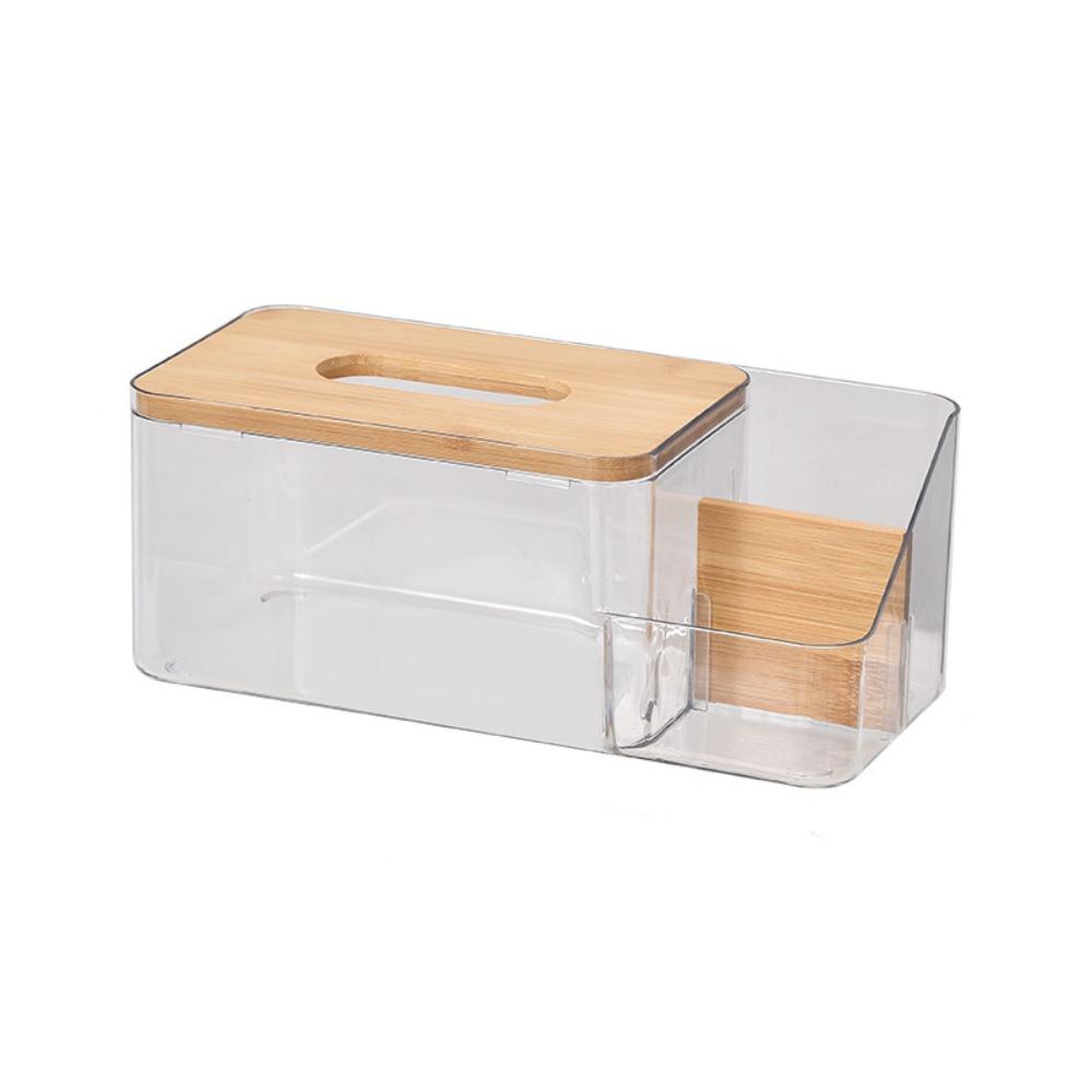 

2 в 1 Отделение для коробки бумажных полотенец Прозрачная коробка для салфеток Многофункциональный Органайзер для салфеток большой вместимости Украшение стола прозрачный