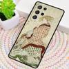 Japanese Style Geisha Teasing the Cat Phone Case For Samsung Galaxy Note 10 Pro S26 S25 S24 S23 S22 S21 Plus Ultra Cover